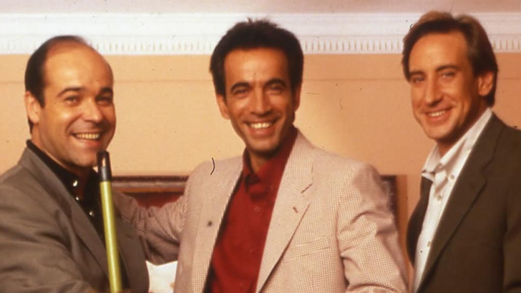 Antonio Resines, Imanol Arias y Juanjo Puigcorbé, protagonistas en 'Todos los hombres sois iguales'.