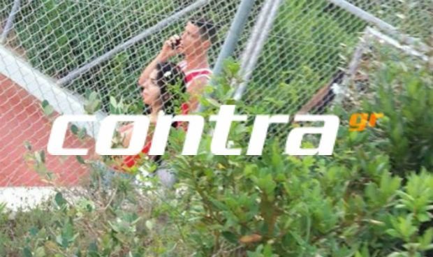 Imagen de las vacaciones de Cristiano en Grecia. Contra.gr