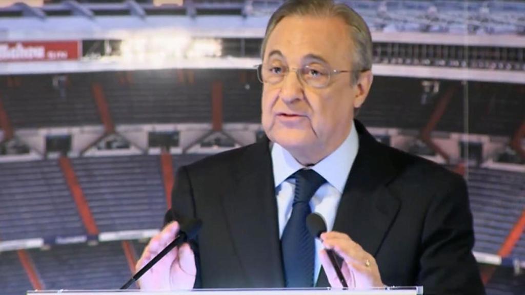 Florentino Pérez, en la presentación de Julen Lopetegui