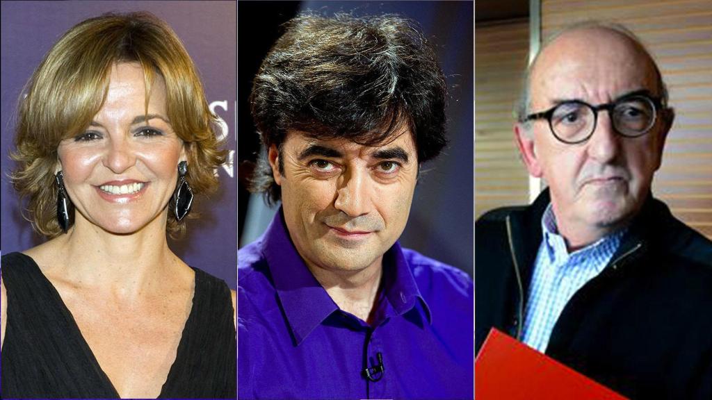 Almudena Ariza, Tomás Fernando Flores y Jaume Roures.