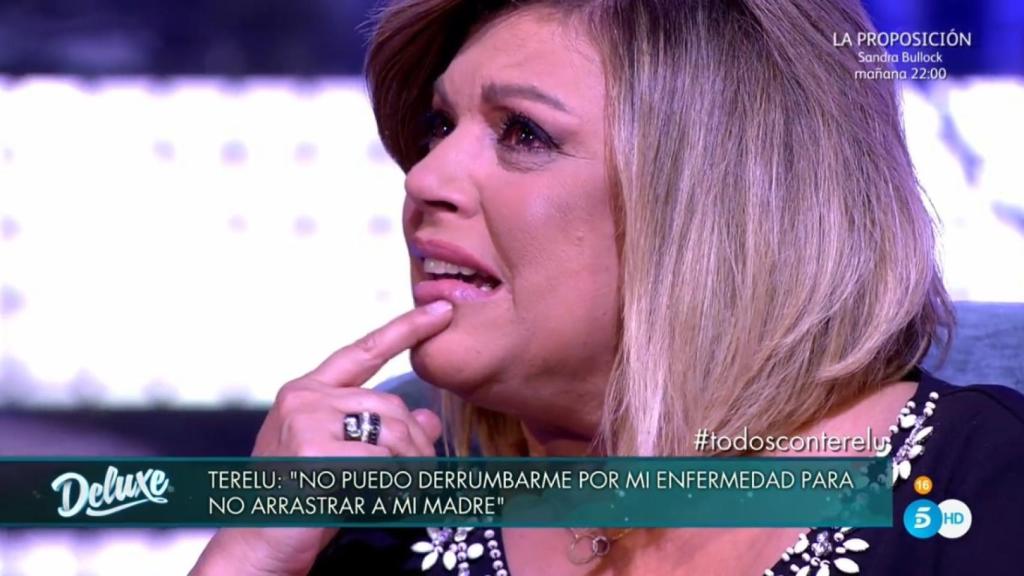 Terelu se rompe cuando habla de su madre.