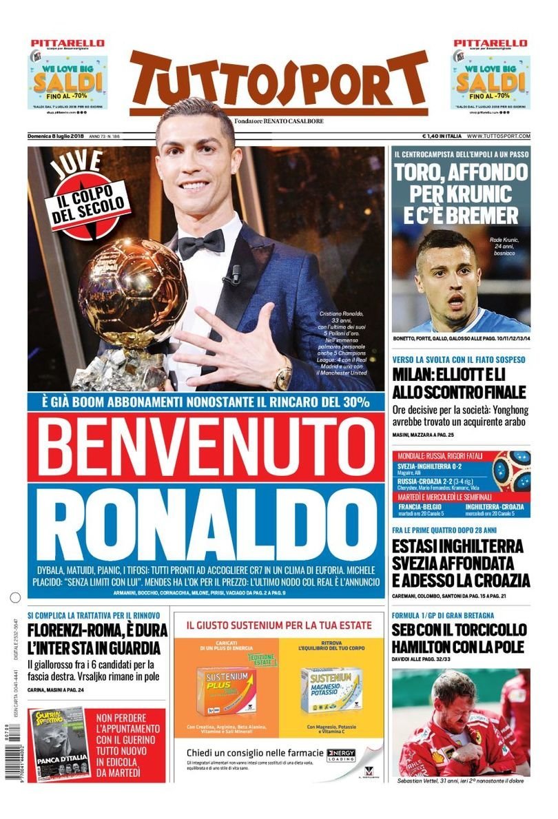 Portada de Tuttosport