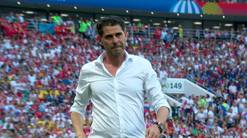 Fernando Hierro durante el Mundial 2018 Foto: Twitter (@FutbolMediaset)