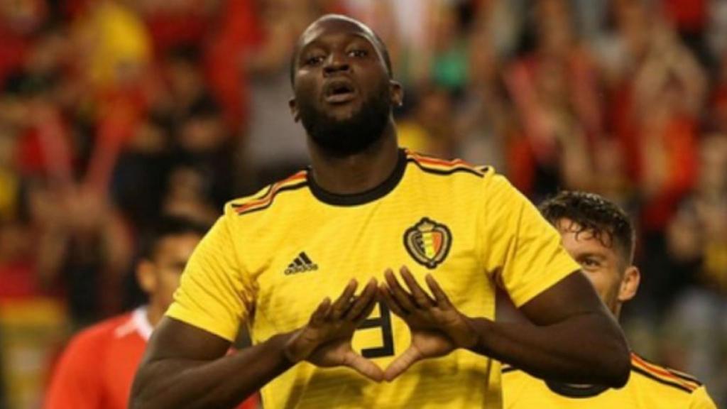 Romelu Lukaku, durante un partido con la selección belga. Foto: Instagram (@romelulukaku)