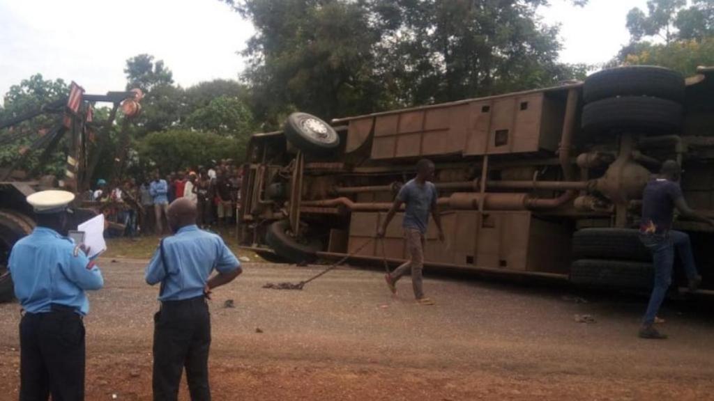 En el autobus viajaban más de 60 personas.