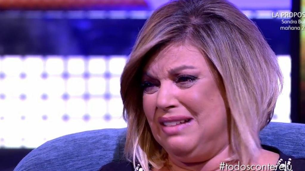 Terelu emocionada en 'Sábado Deluxe'.