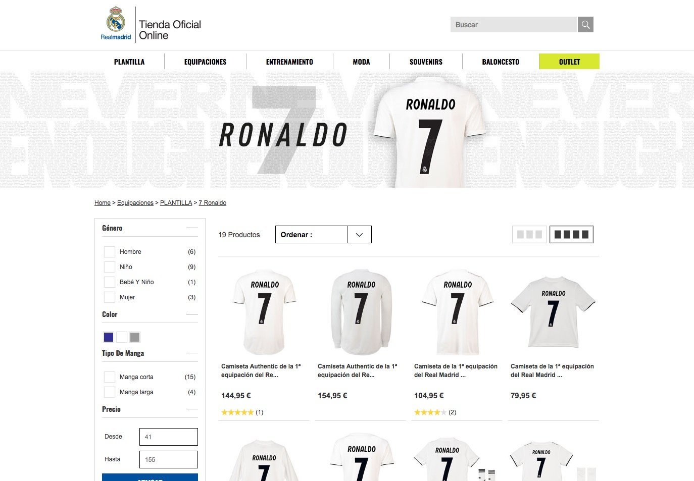 El Real Madrid retira las camisetas de Cristiano Ronaldo