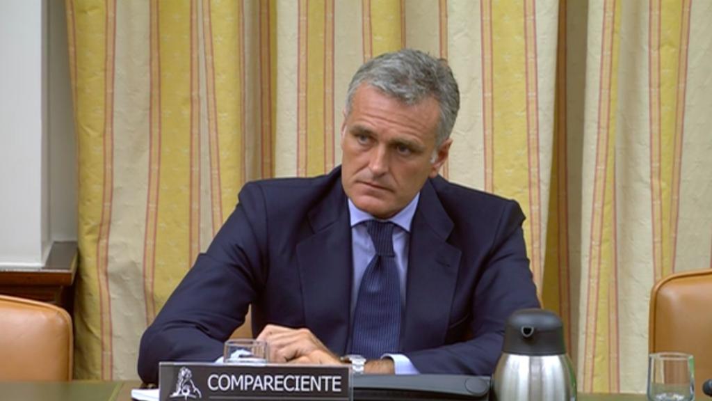 Gonzalo Sánchez, presidente de PwC, durante su comparecencia en el Congreso de los Diputados.