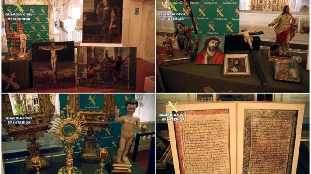 Obras incautadas por la Guardia Civil