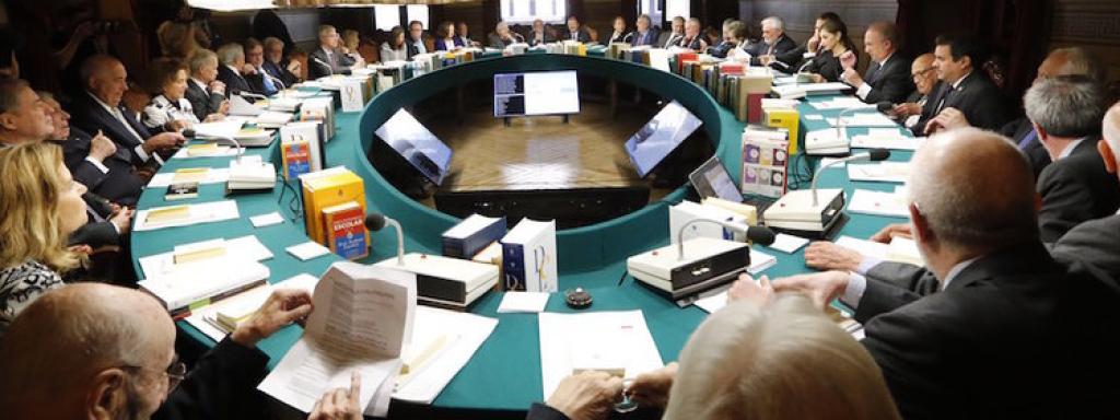 Académicos de la RAE.