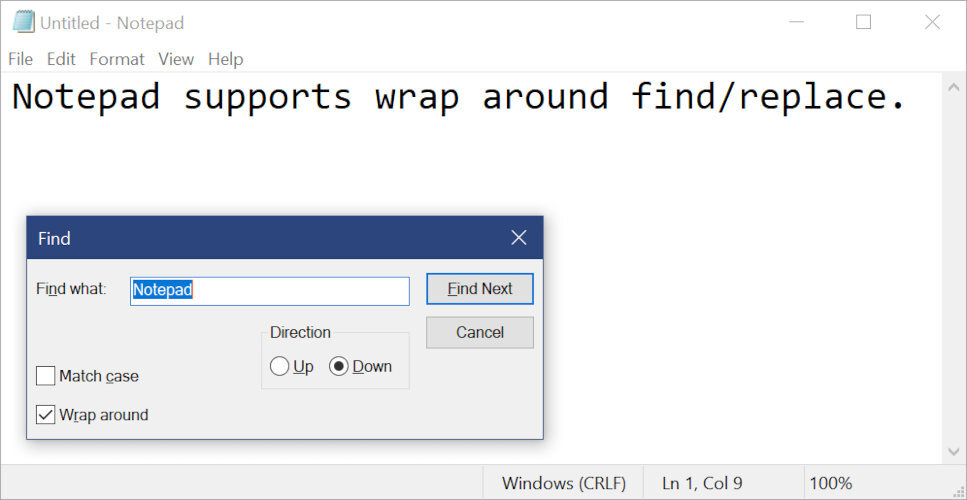 bloc de notas windows 1