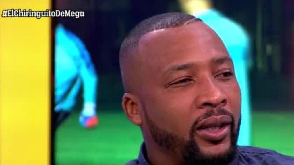 Edwin Congo en El Chiringuito. Foto: Twitter (@elchiringuitotv)