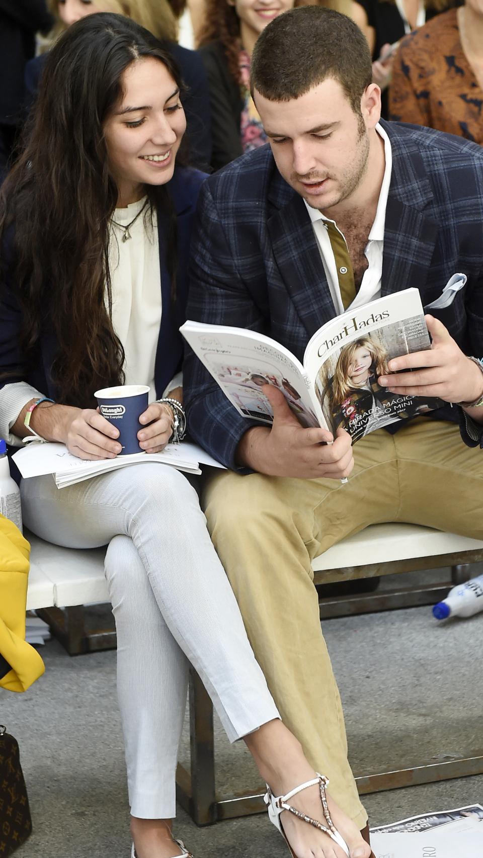 La ya expareja en un acto.