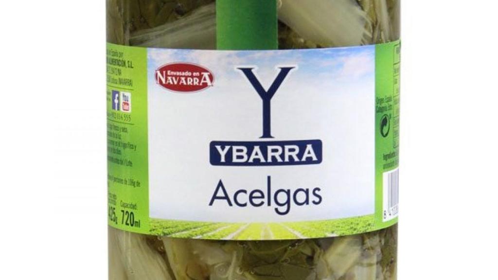 Un bote de acelgas Ybarra.