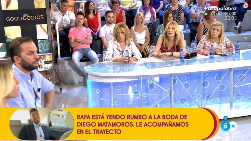 Imagen de Rafa Mora en el programa sin cinturón.