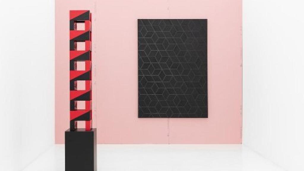 Patrick Hamilton: 'Columna' y 'Abrasive Painting #53' , 2018