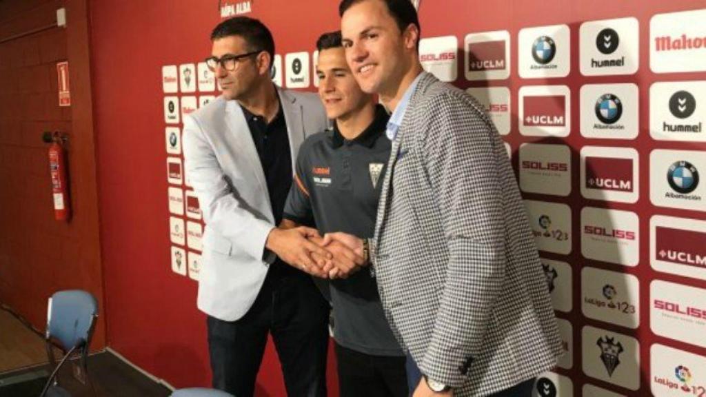 Tejero, presentado con el Albacete. Foto albacetebalompie.es