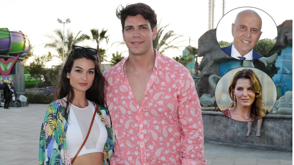 Diego Matamoros junto a Estela Grande en un fotomontaje de Jaleos.