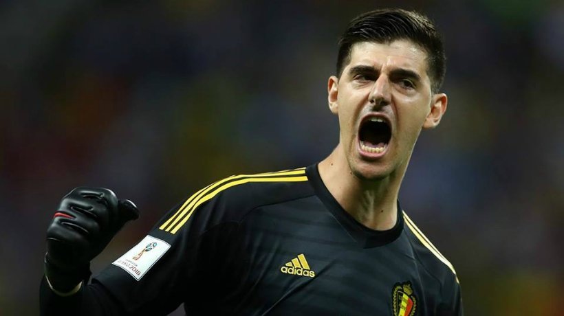 Courtois celebrando. Foto: Facebook (@BelgianRedDevils).