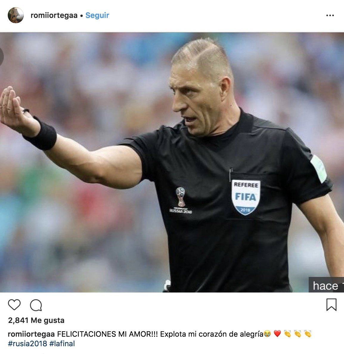 Romina Ortega, esposa de Néstor Pitana Foto: Instagram (@romiiortegaa)