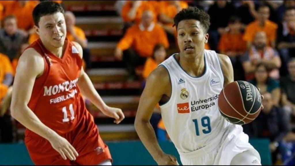 Pantzar, en un partido del Real Madrid