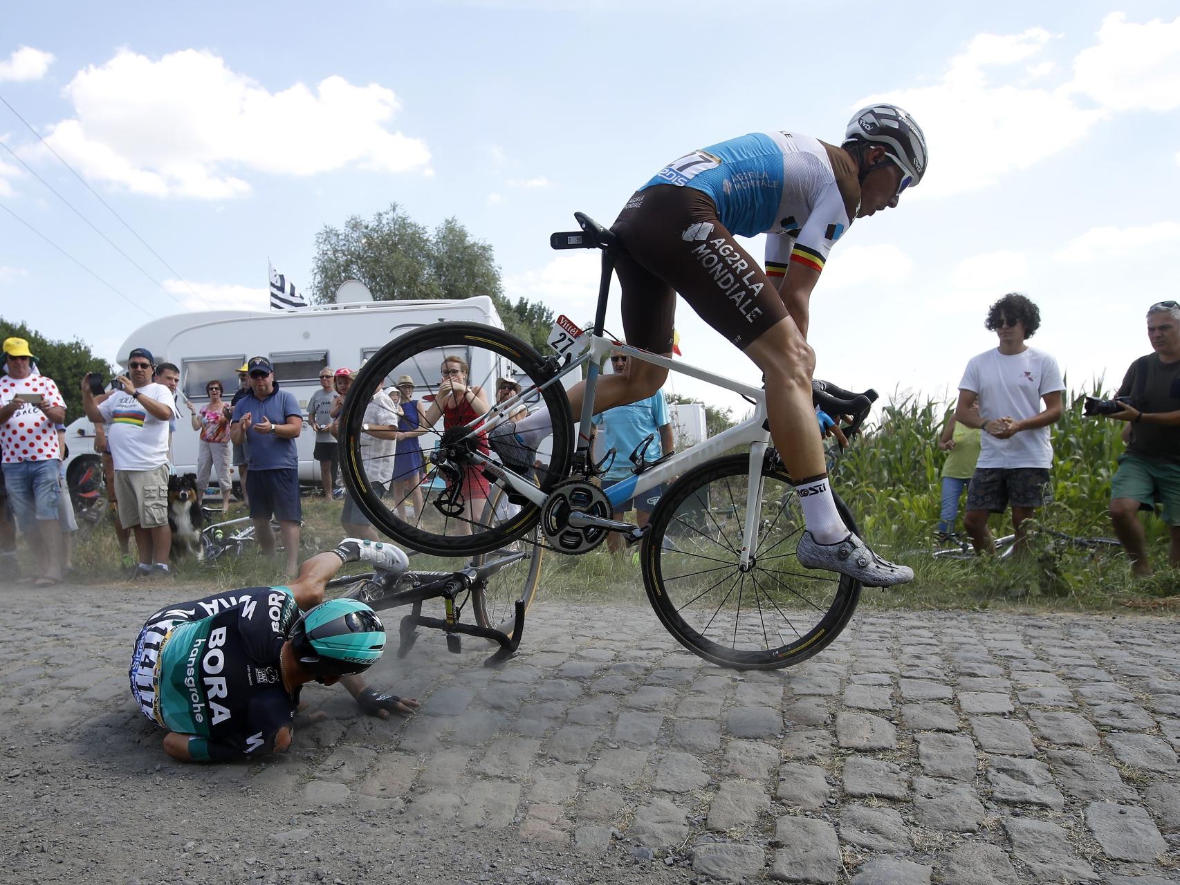 Una imagen del Tour de Francia camino de Roubaix, en la etapa del domingo.