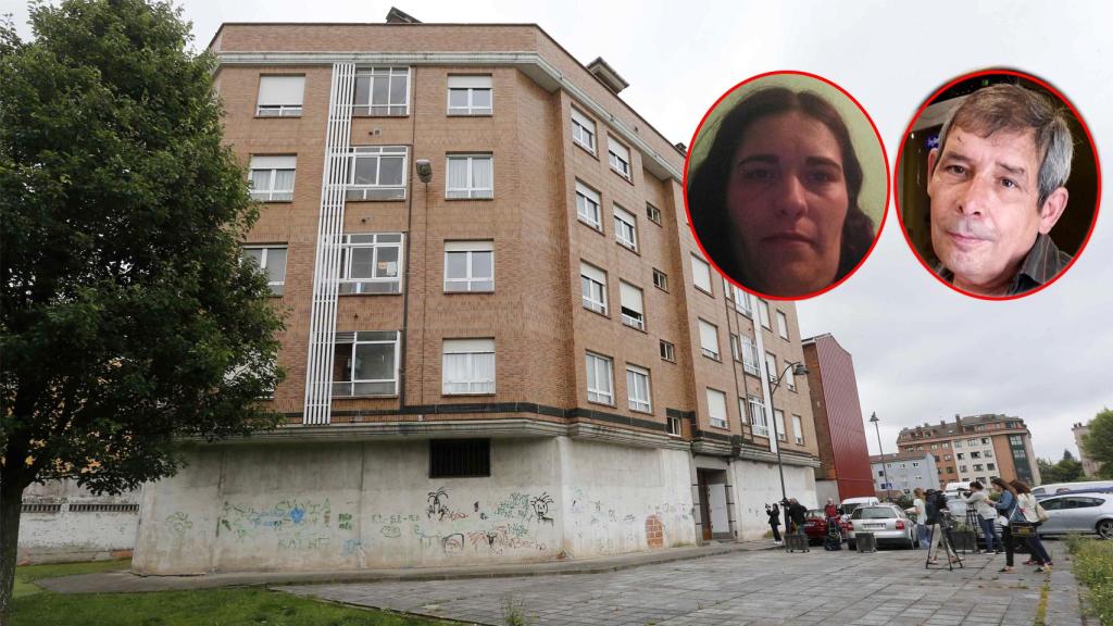 Ana María y Míchel, y el piso de los padres de ella.