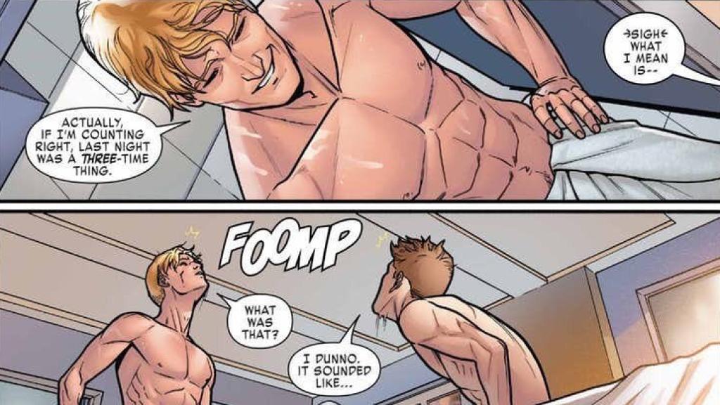 Página donde se muestra el encuentro entre Pyro e Iceman.