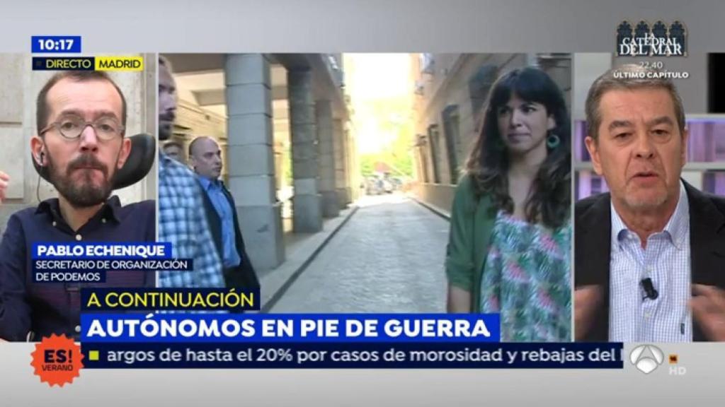 Echenique insulta a dos colaboradores de 'Espejo Público': No les veo muy inteligentes