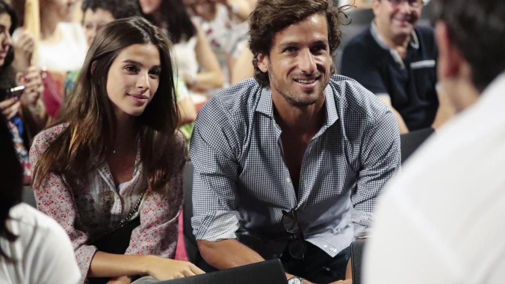 Sandra Gago y Feliciano en el concierto.