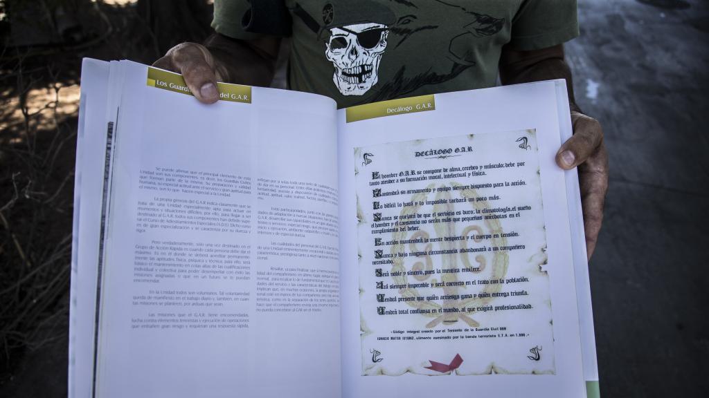 El decálogo de los GAR fue creado por el teniente Ignacio Mateo Istúriz, asesinado por ETA en 1986. Foto: Fernando Ruso