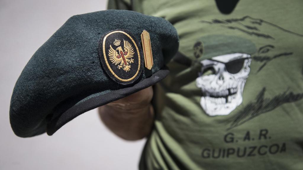 La boina verde del cabo Navarrete. Foto: Fernando Ruso