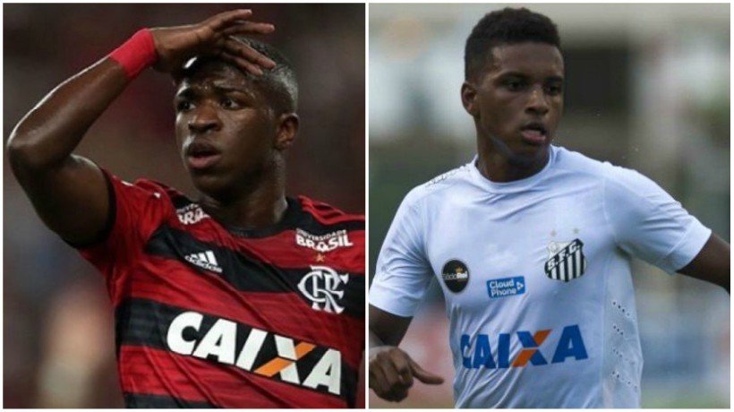Vinicius (izquierda) y Rodrygo (derecha)