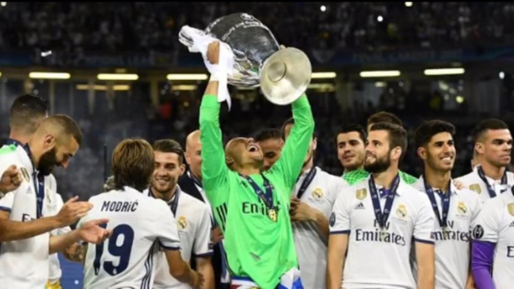 Keylor Navas con la Champions League.
Foto: Instagram (@keylornavas1)