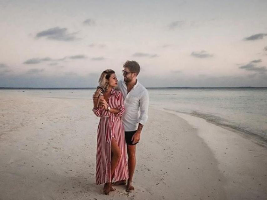 La pareja en una de sus últimas vacaciones.