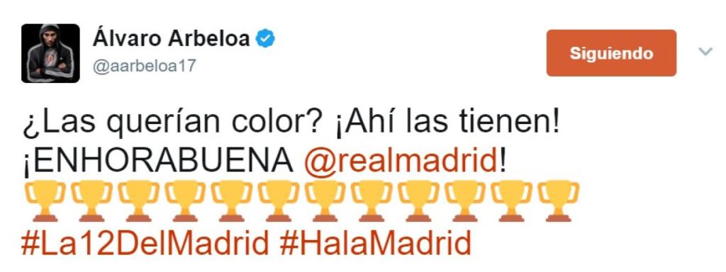 El tremendo zasca de Arbeloa a los culés tras La Duodécima