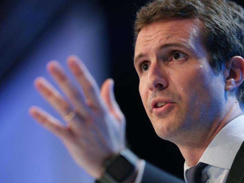 Pablo Casado durante su discurso.