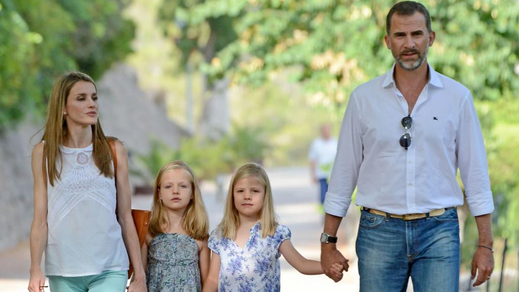 La reina Letizia, la princesa Leonor, la infanta Sofía y el rey Felipe VI.