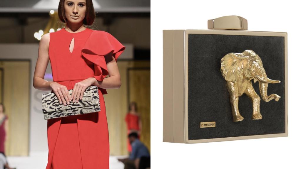 El vestido y el bolso elegidos por Irene Rosales para la boda.