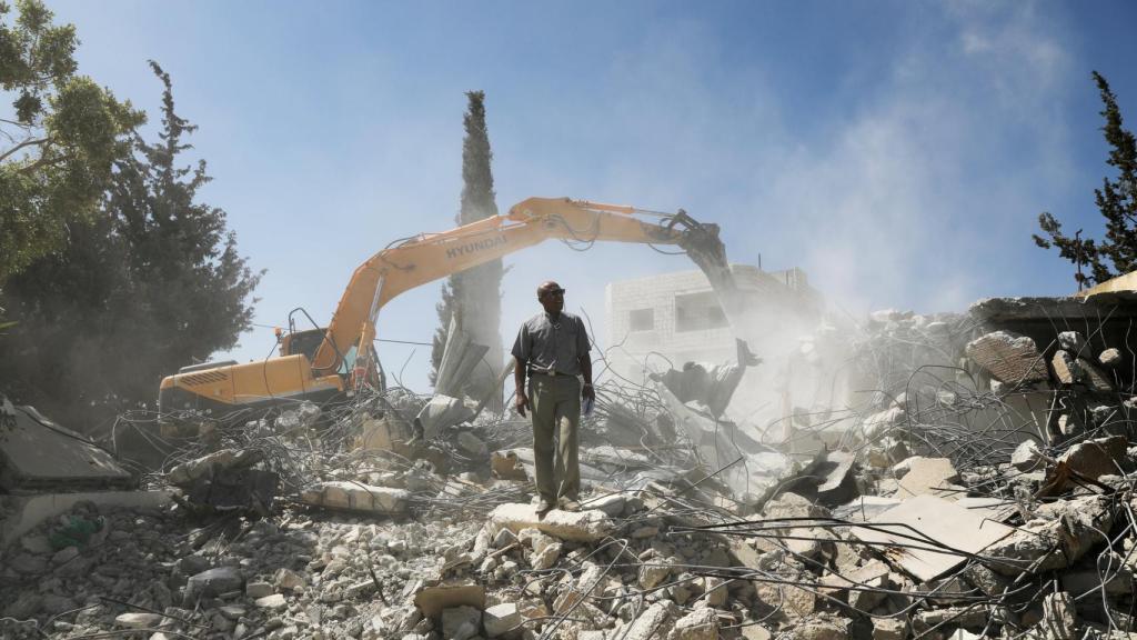 Una casa demolida en la zona este de Jerusalén.