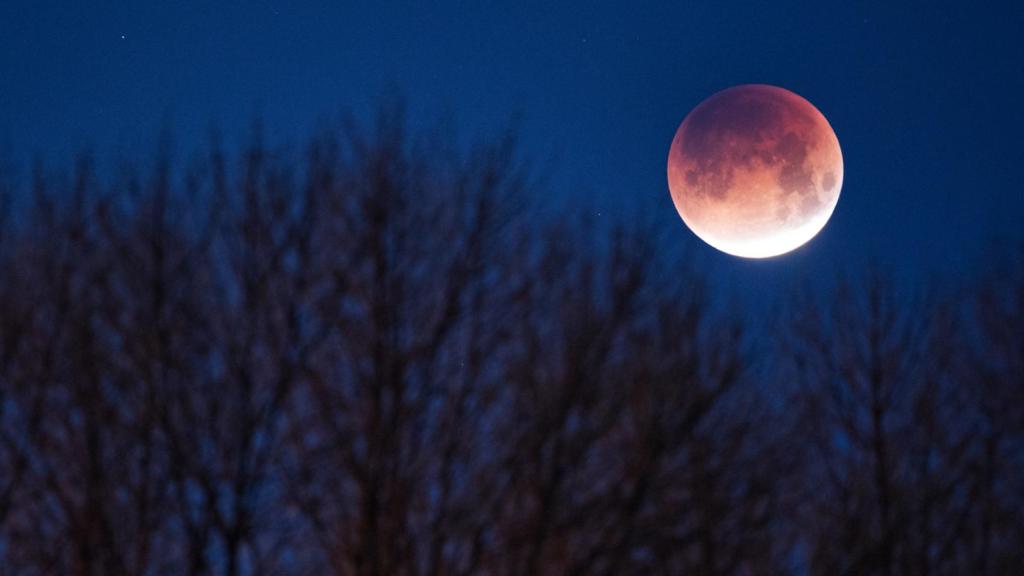 Imagen de una 'Luna de sangre'.