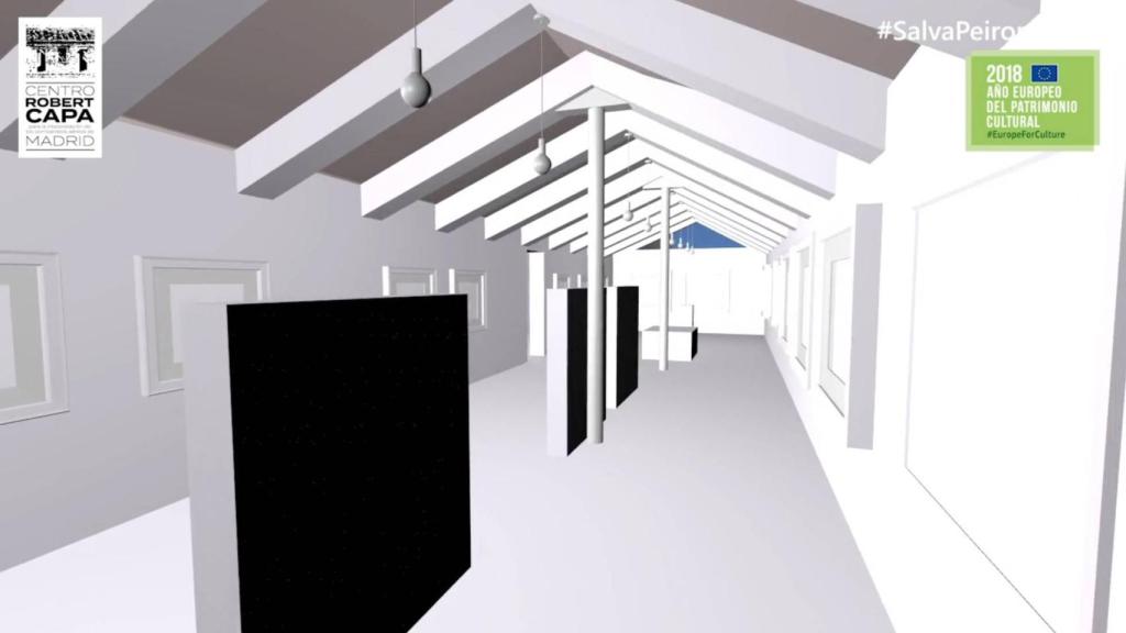 Así sería la sala de exposiciones del museo según el proyecto presentado por la Fundación.