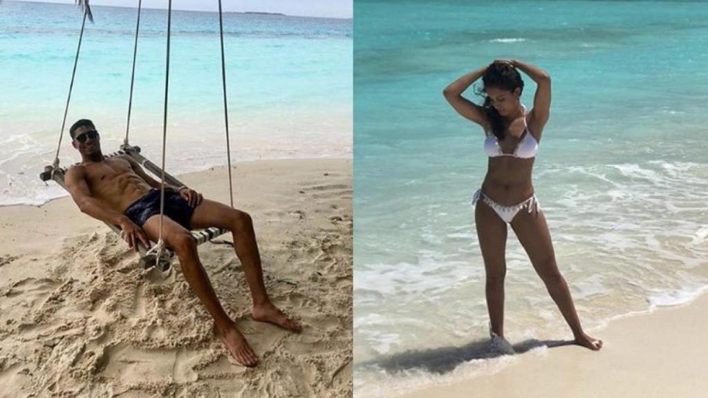 Achraf Hakimi e Hiba Abouk, vacaciones juntos en Maldivas.