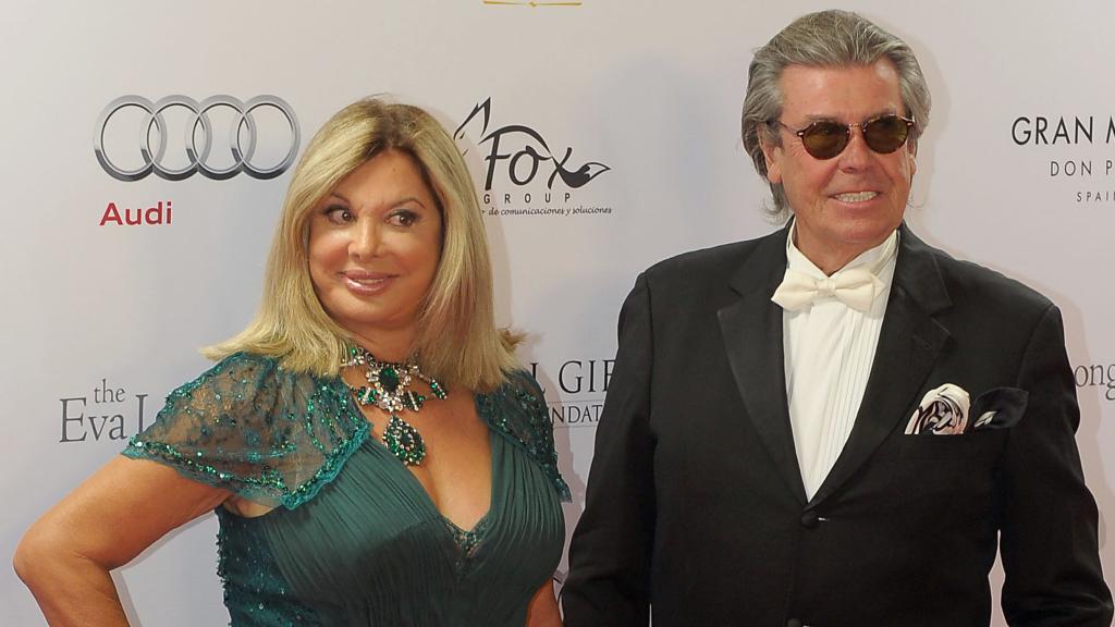 Olivia con su segundo marido, Felipe.