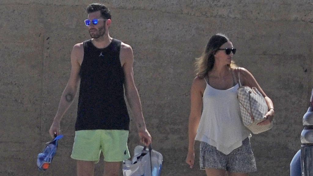 Helen Lindes y Rudy Fernández en el verano de 2016 en Mallorca.