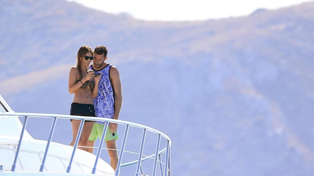 Helen Lindes y Rudy Fernández en Ibiza en el verano de 2015.
