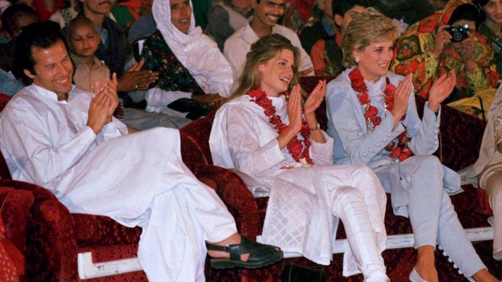 El político con la princesa Diana de Gales