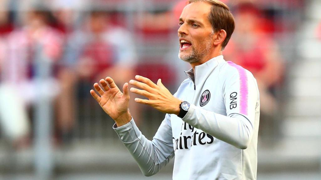 Tuchel dirige un partido del PSG