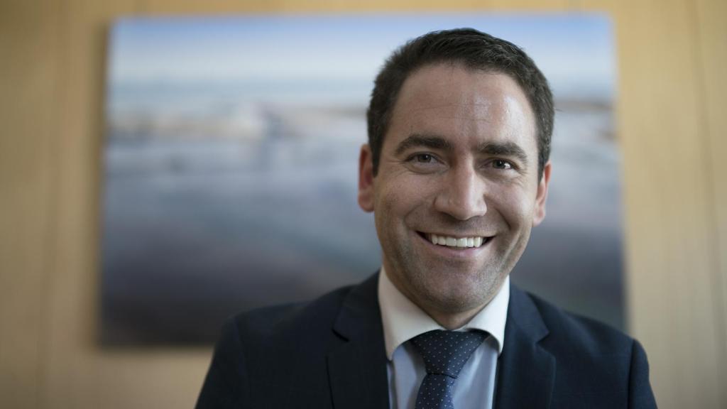 García Egea, en un momento de la entrevista.