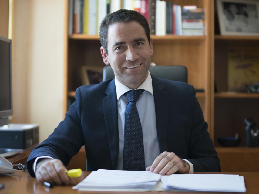 El secretario general del PP, Teodoro García Egea, en la entrevista con EL ESPAÑOL.